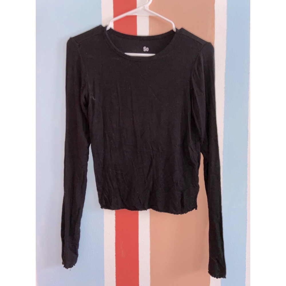 SO Black Long Sleeve Tee